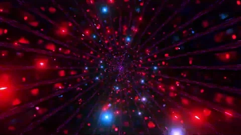 DJ light VJ loop kaleidoscope animation 3d abstract motion background Stock Footage 340182465