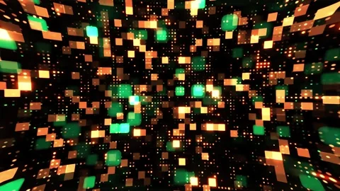 DJ light VJ loop kaleidoscope animation 3d abstract motion background Stock Footage 340182477