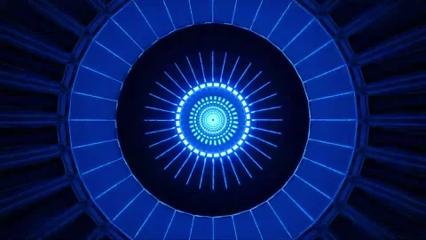 DJ light VJ loop kaleidoscope animation 3d abstract motion background Stock Footage 340182514