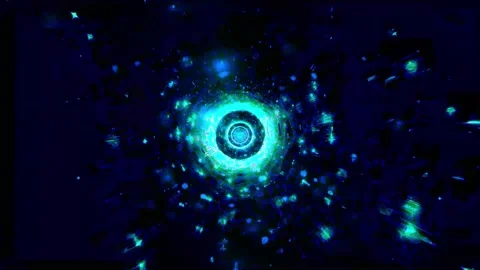 DJ light VJ loop kaleidoscope animation 3d abstract motion background Stock Footage 340182565
