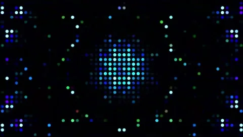 DJ light VJ loop kaleidoscope animation 3d abstract motion background Stock Footage 340182716