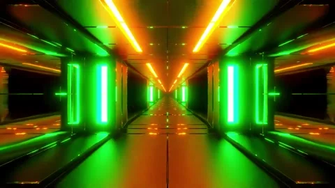 DJ light VJ loop kaleidoscope animation 3d abstract motion background Stock Footage 340182722