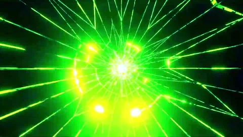 DJ light VJ loop kaleidoscope animation 3d abstract motion background Stock Footage 340182747