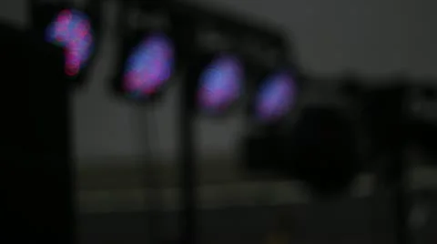 DJ lights out of focus Bokeh Video stock 11150177