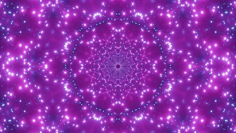 DJ loop 3d illustration star kalaidoscope pattern geometry mandala Stock Footage 142925751