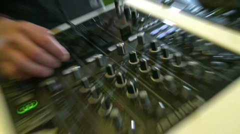 DJ mix on DJM-800 Stock Footage 401989