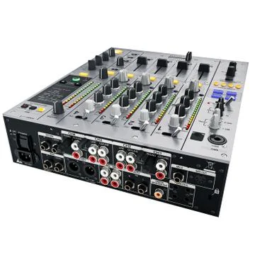 DJ Mixer back view Stock Illustration