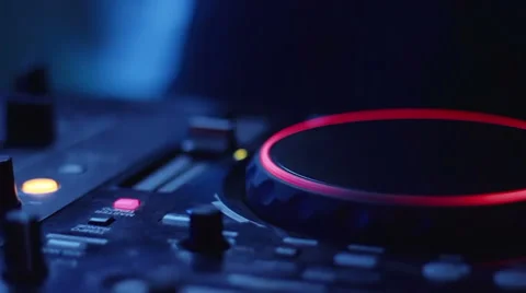 DJ Mixer Night Stock Footage 43536631