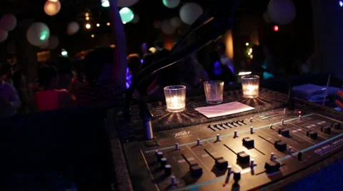 DJ Mixer at Party Stock Footage 919675