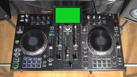 DJ Mixer Power ON Stock Footage 201984326