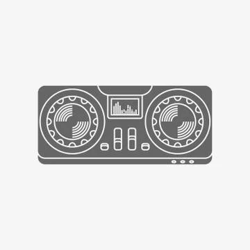 Dj mixer vector icon Stock Illustration