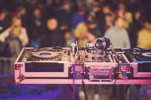 DJ Mixing Console Stock Photos