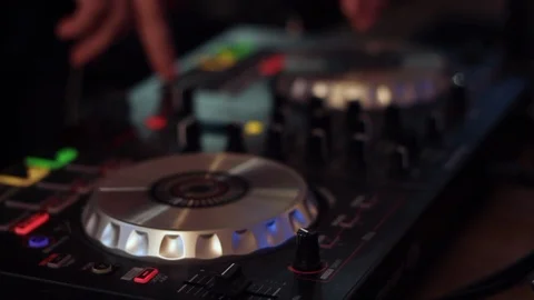 DJ Mixing Stock Footage 115145261
