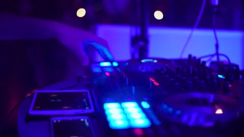 Dj Mixing Stock Footage 168870390