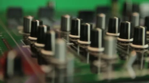 Dj mixing panel close up Stock Footage 61220472