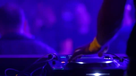 Dj mixing songs Stock Footage 47777879
