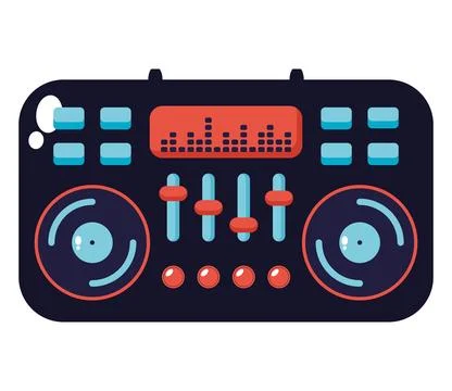 Dj music equalizer 스톡 일러스트