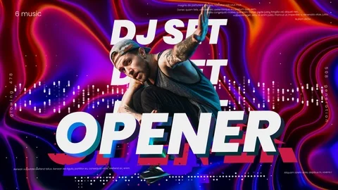 DJ Music Opener Stock After Effects