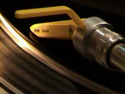 DJ Needle Close-Up Video stock 590227