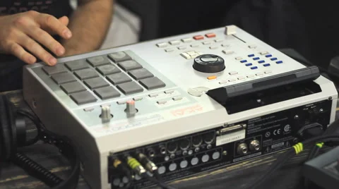 Dj party, drum machine beat making Stock Footage 51771285