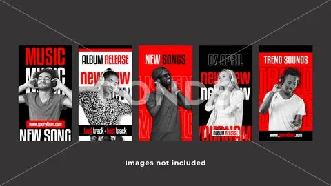 DJ Party Instagram Stories PSD Template