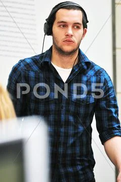 Dj on party Stock Photos