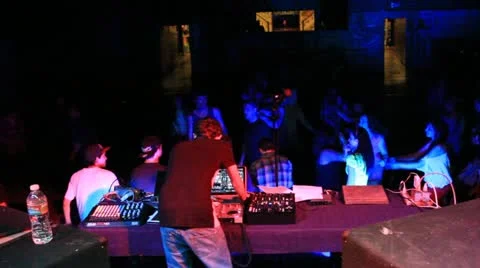 DJ performing Stock Footage 12585889