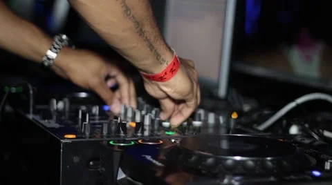 DJ Performing Stock Footage 50243063