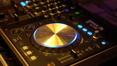 DJ plate close-up at a party Video stock 232758676