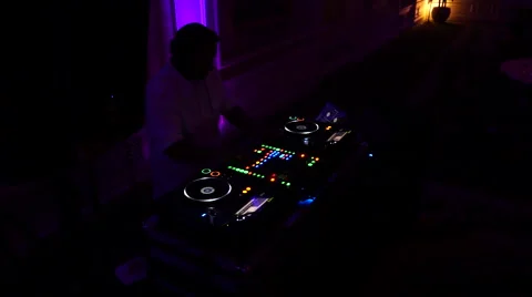 DJ play music Stock Footage 40135320
