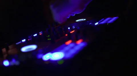 DJ playing  in a dance party Video stock 58751318
