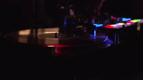 DJ playing electronic music Stock Footage 146333576