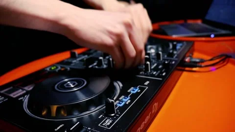Dj playing music Stock Footage 130767160