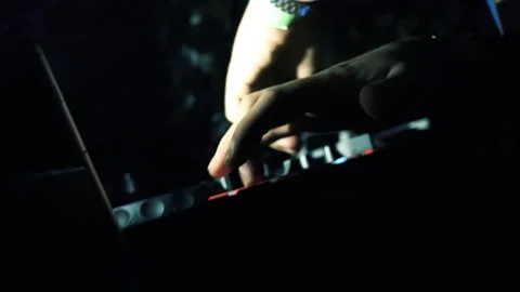 Dj playing music Stock Footage 130767201