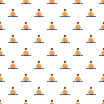 Dj playing music seamless pattern Stock Illustration