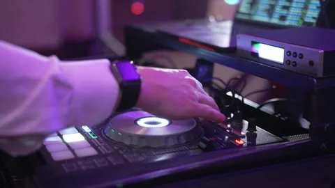 DJ playing at Wedding Reception Stock Footage 185712319
