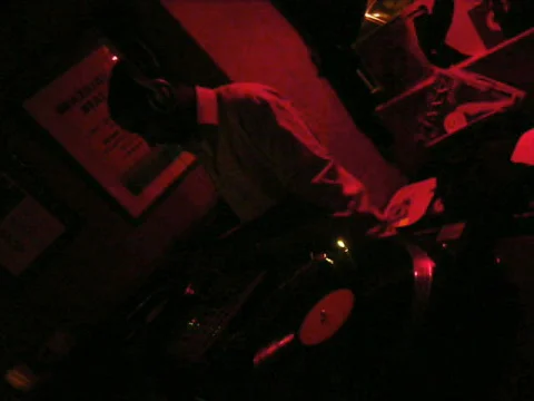 DJ plays records Stock Footage 538065