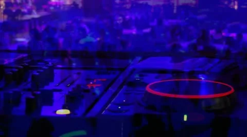 DJ rack people dancing overlay Stock Footage 20509218