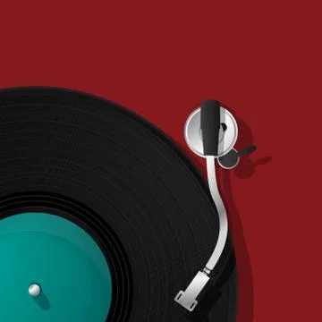 DJ record player icon 스톡 일러스트