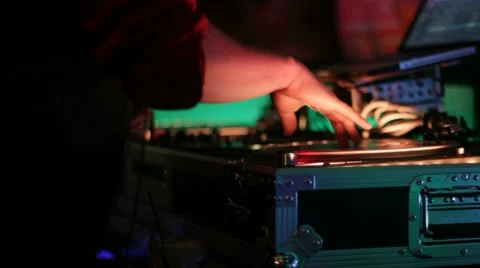 DJ Record Scratch Stock Footage 11800434