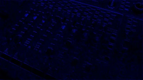 DJ remote to control the volume and sound quality Stock Footage 98793525