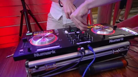 DJ remote with DJ hands 動画素材 226888717