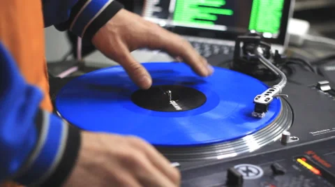 Dj scratching vinyl Stock Footage 51771084