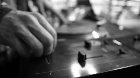 Dj scratching vinyl Stock Footage 52933204