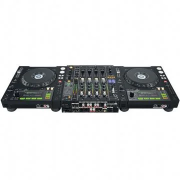 Dj set back view Ilustração Stock