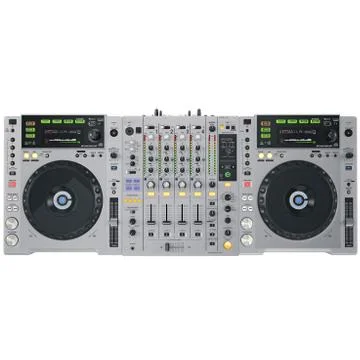 Dj set gray Stock Illustration