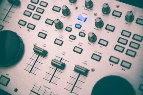 Dj setup cursor panel Stock-Fotos