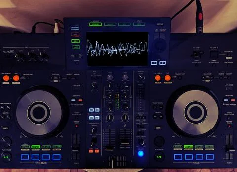 Dj setup cursor panel professional setup Foto stock