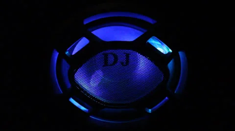 Dj speaker with light organ Video stock 24710227