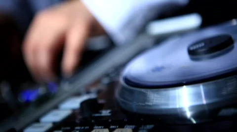 DJ SPINNING Stock Footage 697172